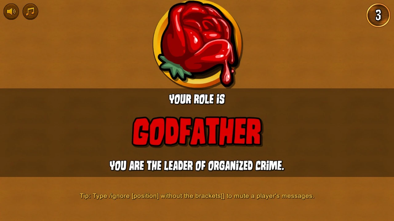 Town of Salem Godfather role reveal with its original icon and name.