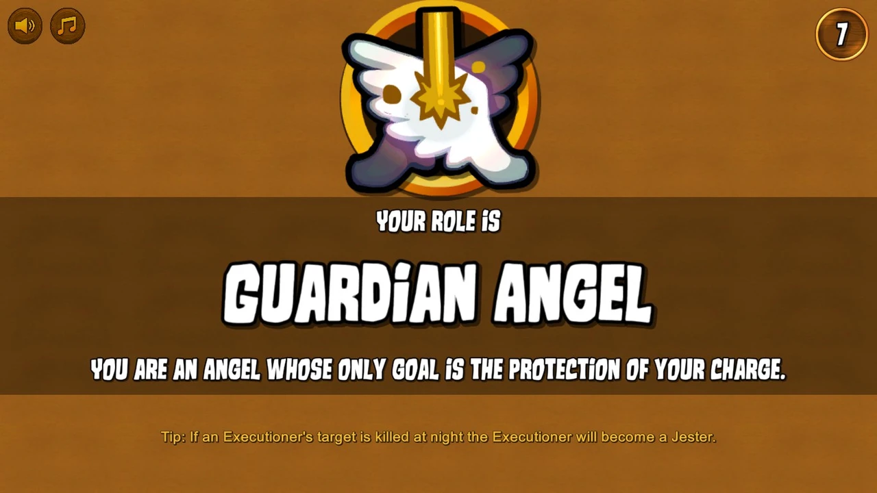 Town of Salem Guardian Angel role reveal with its original icon and name.