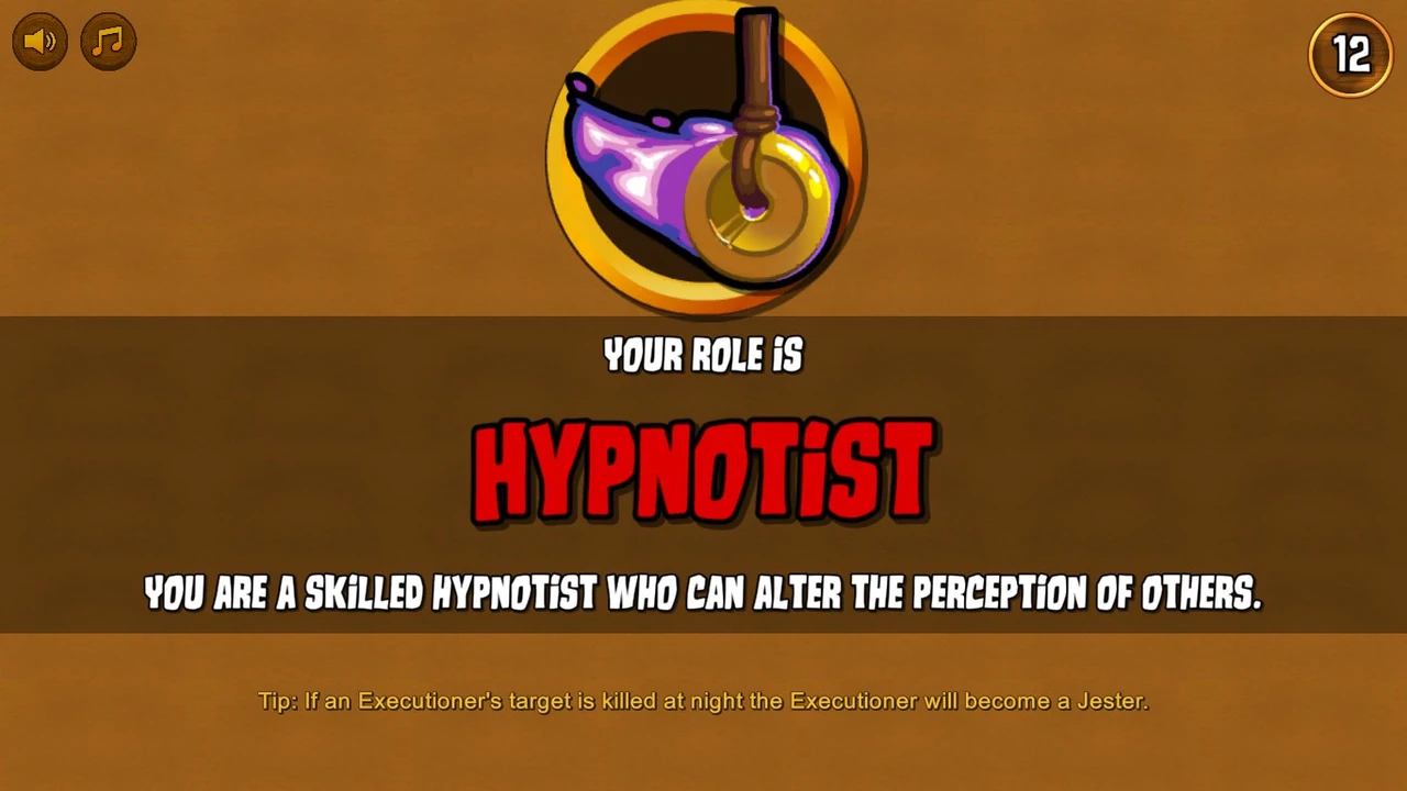Town of Salem Hypnotist role reveal with its original icon and name.