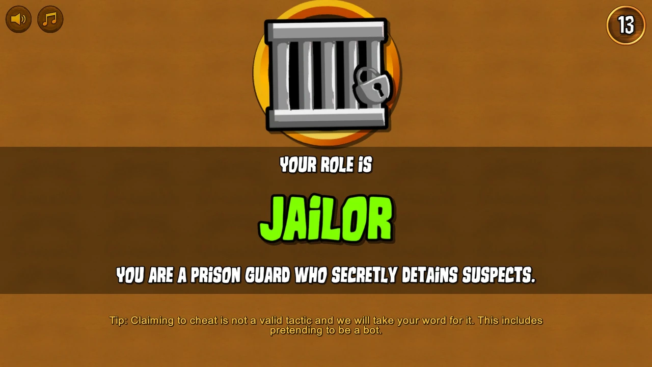 Town of Salem Jailor role reveal with its original icon and name.
