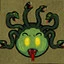Town of Salem Medusa achievement icon: Gaze of Stone.