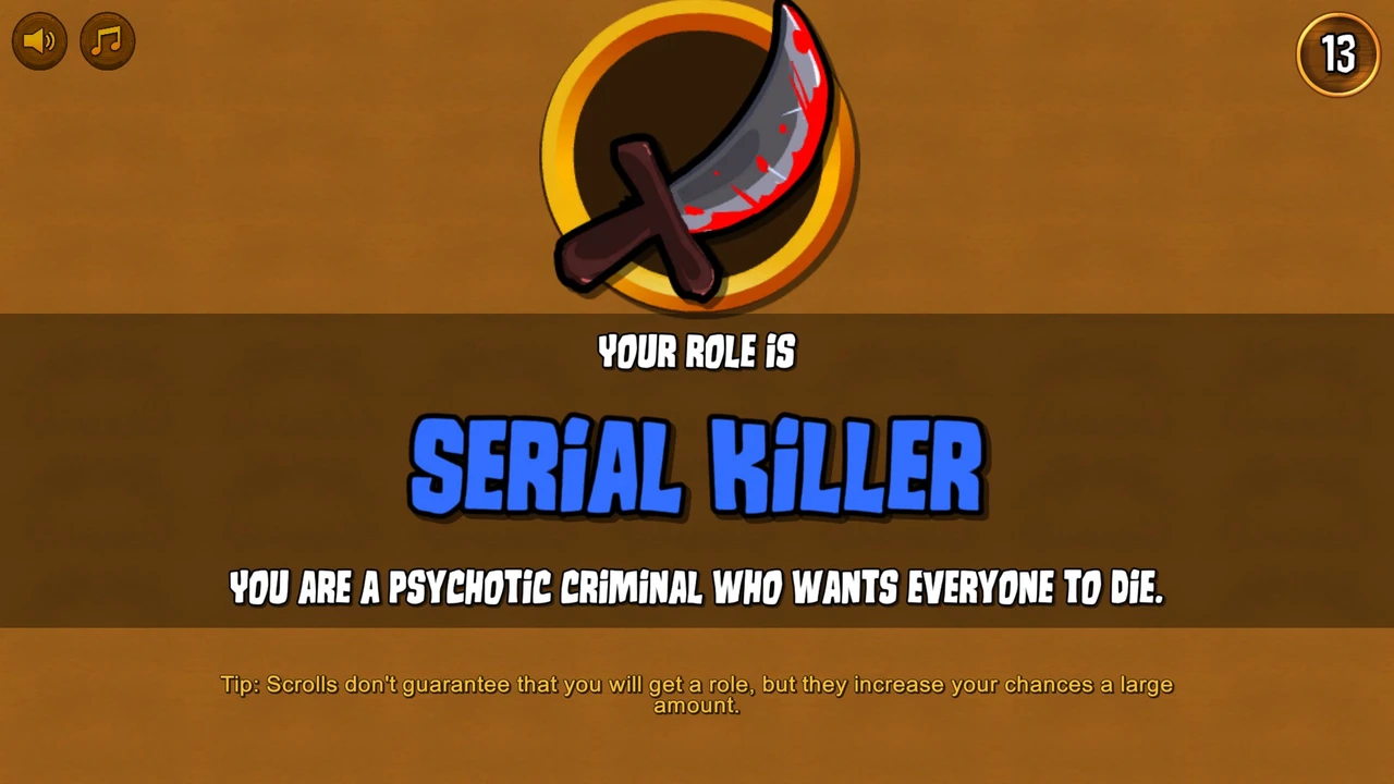 Town of Salem Serial Killer role reveal with its original icon and name.