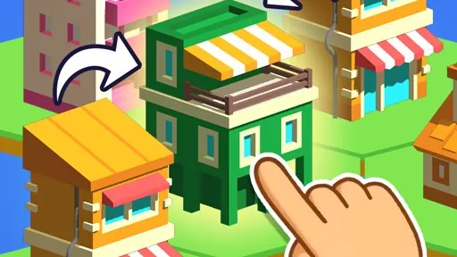 Crafty Town Merge City browser game
