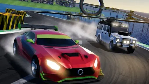 Mega Ramp Stunt Racing 3D gameplay preview