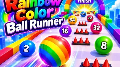 Rainbow Color Ball Runner gameplay preview