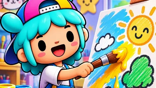 Toca Coloring Book browser game